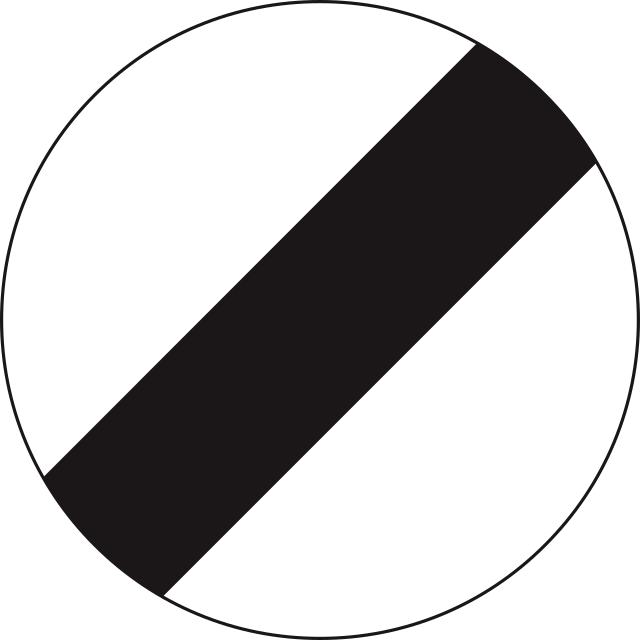 Speed limit sign